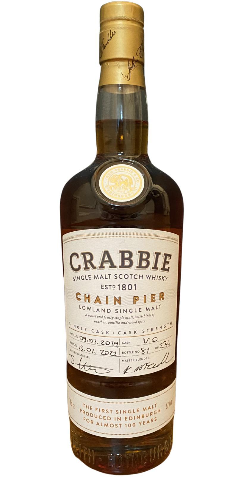 Crabbie 2019  Chain Pier Edinburgh Single Malt