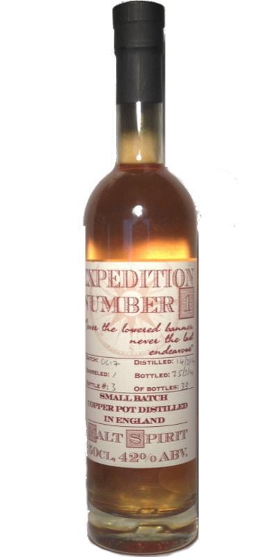 English Spirit Distillery 2014  Expedition Number 1 - Batch OC17