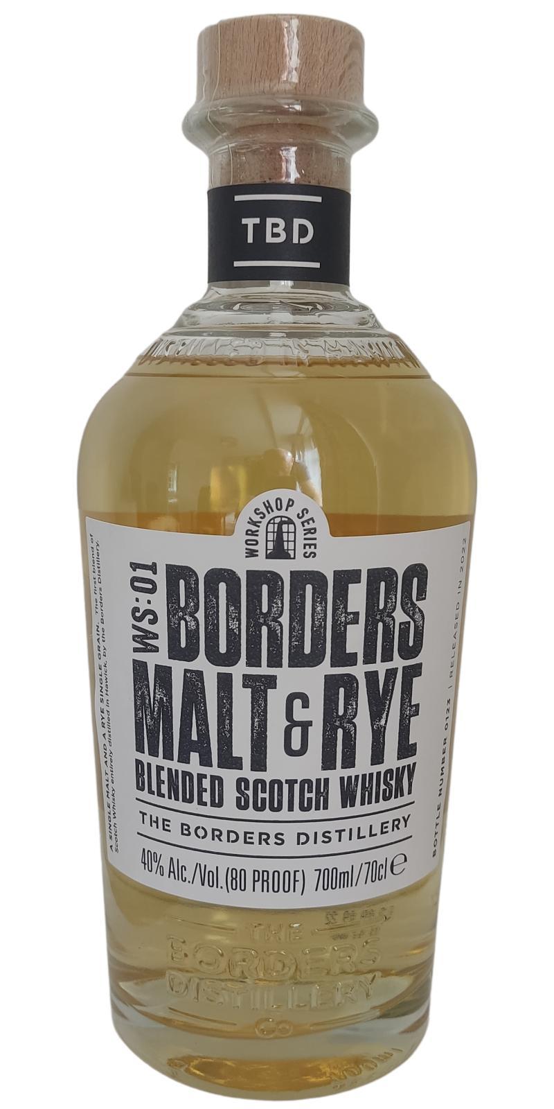 The Borders Distillery WS:01 Borders Malt & Rye  Workshop Series