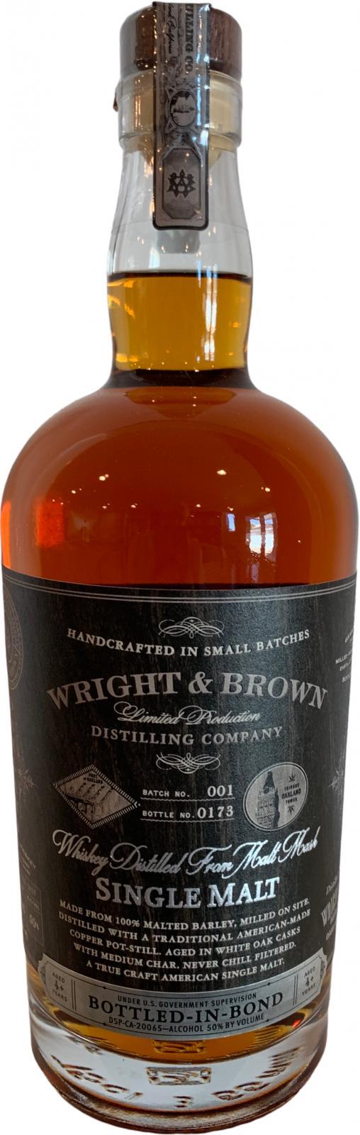 Wright & Brown Single Malt  Limited Production