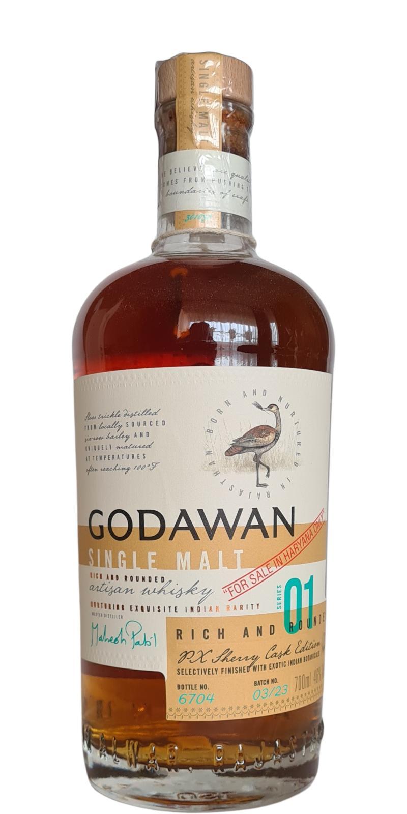 Godawan Single Malt  Series 01 Rich and Rounded