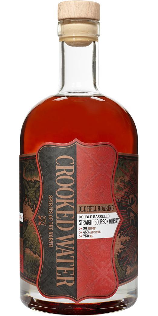 Crooked Water Old Hell Roaring  Straight Bourbon Whiskey