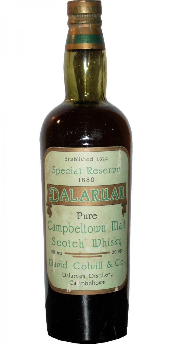 Dalaruan 1880 - FAKE BOTTLE WARNING !  Special Reserve