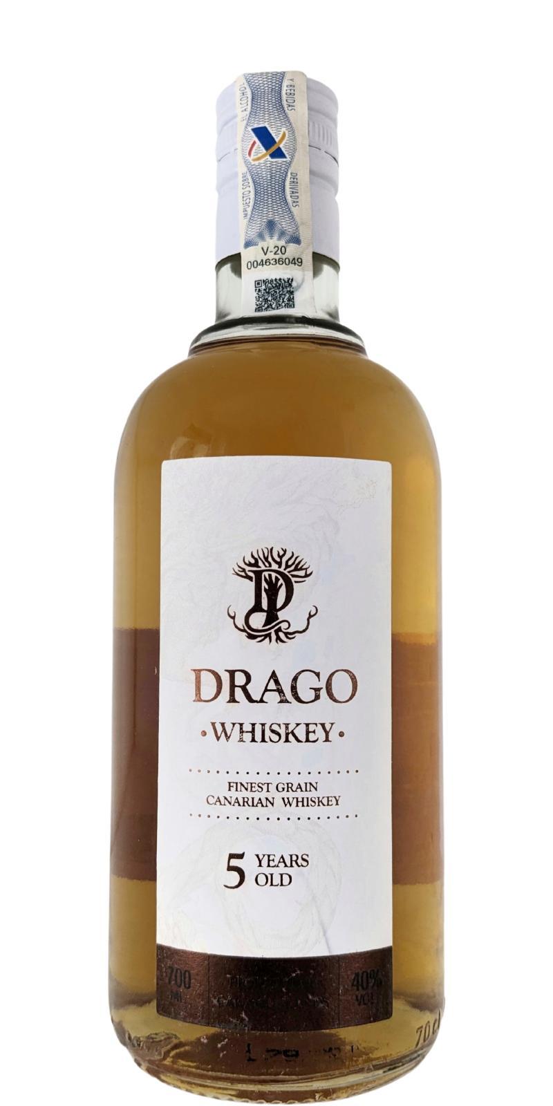Drago 05-year-old  Finest Grain Canarian Whiskey