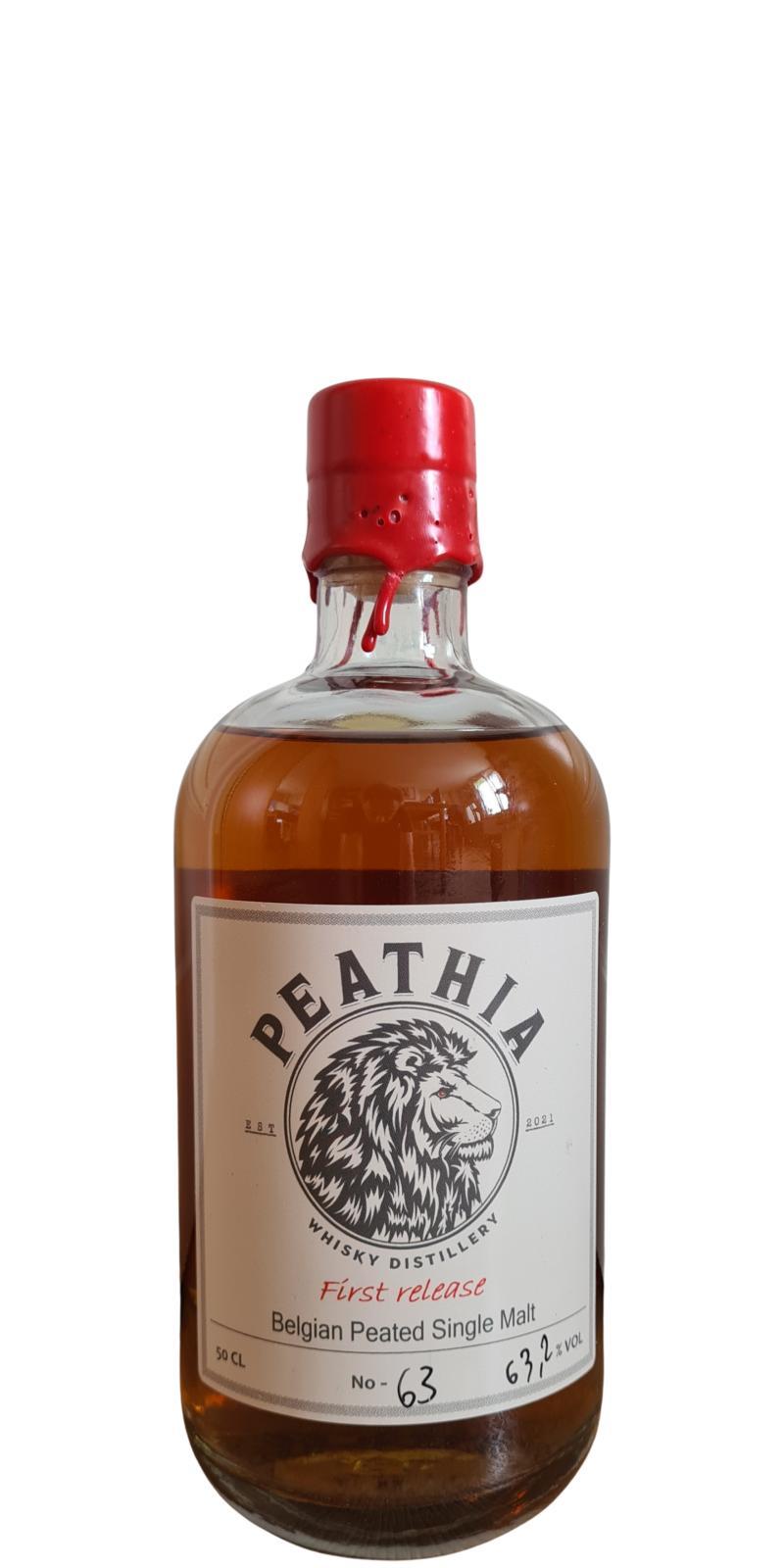 Peathia First Release  Belgian Peated Single Malt