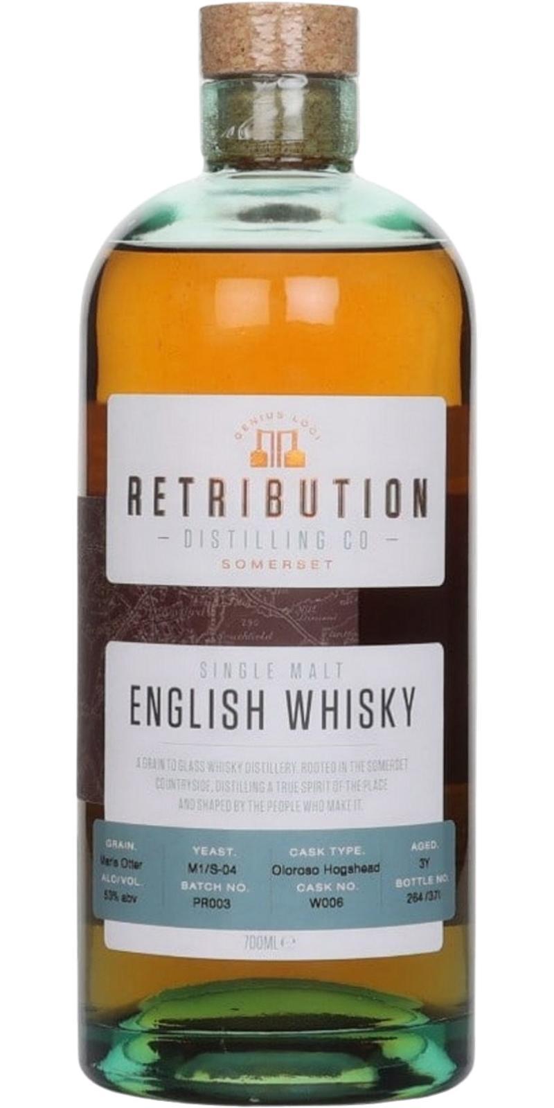 Retribution Distilling 03-year-old