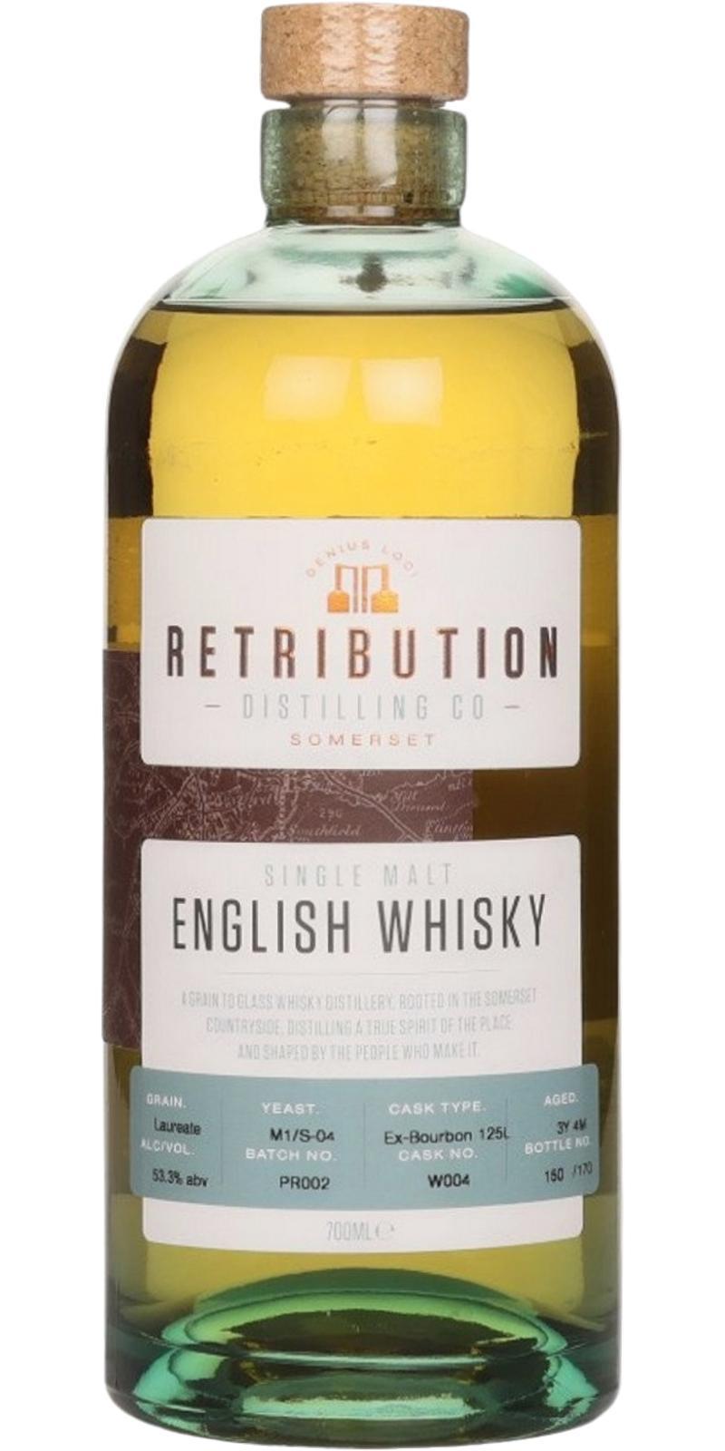 Retribution Distilling 03-year-old