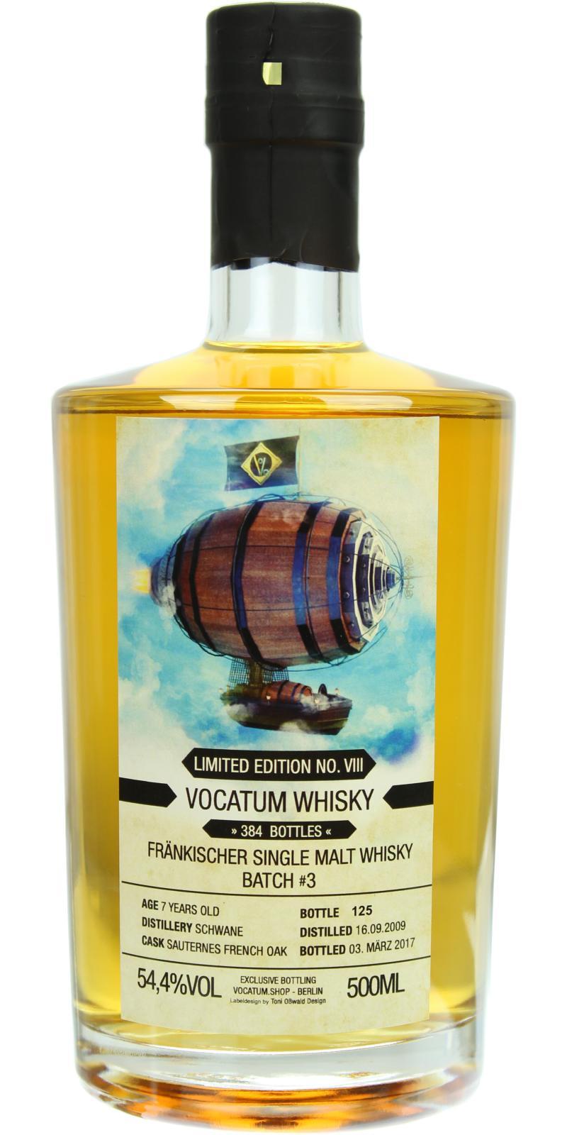 Schwane Destillerie 2009  Limited Edition No. VIII
