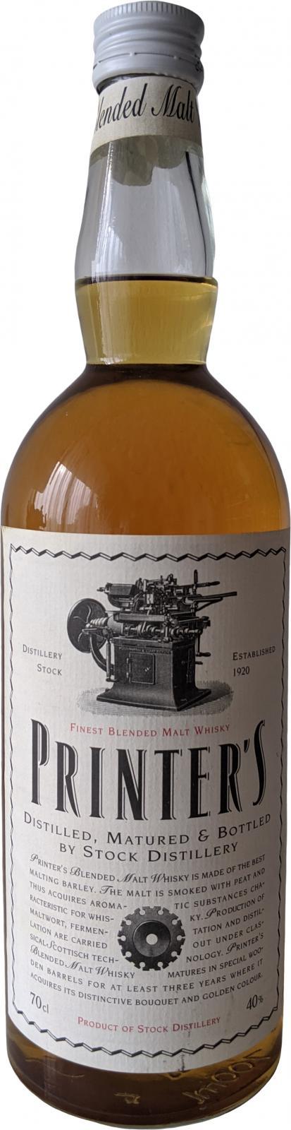 Printer's Finest Blended Malt Whisky