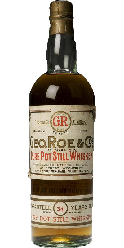 Geo. Roe & Co's 1904 Geo.Roe & Co's. - Pure Pot Still Whiskey - Thomas St. Distillery