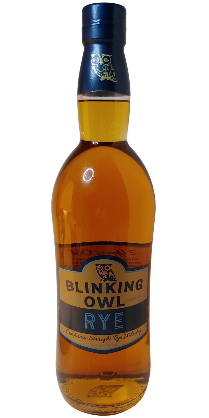 Blinking Owl Rye  California Straight Rye Whiskey