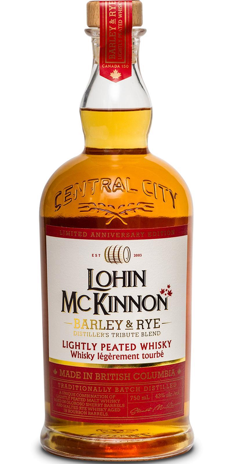 Lohin McKinnon 150th Anniversary  Lightly Peated Whisky