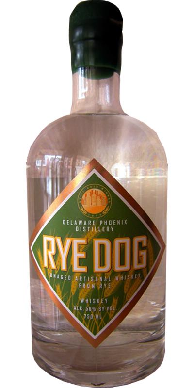 Delaware Phoenix Distillery Rye Dog  Unaged Artisanal Whiskey from Rye