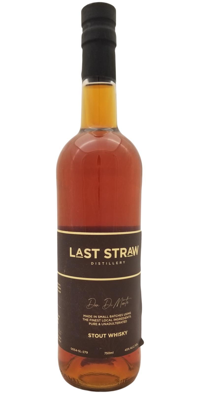 Last Straw Distillery Stout Whisky