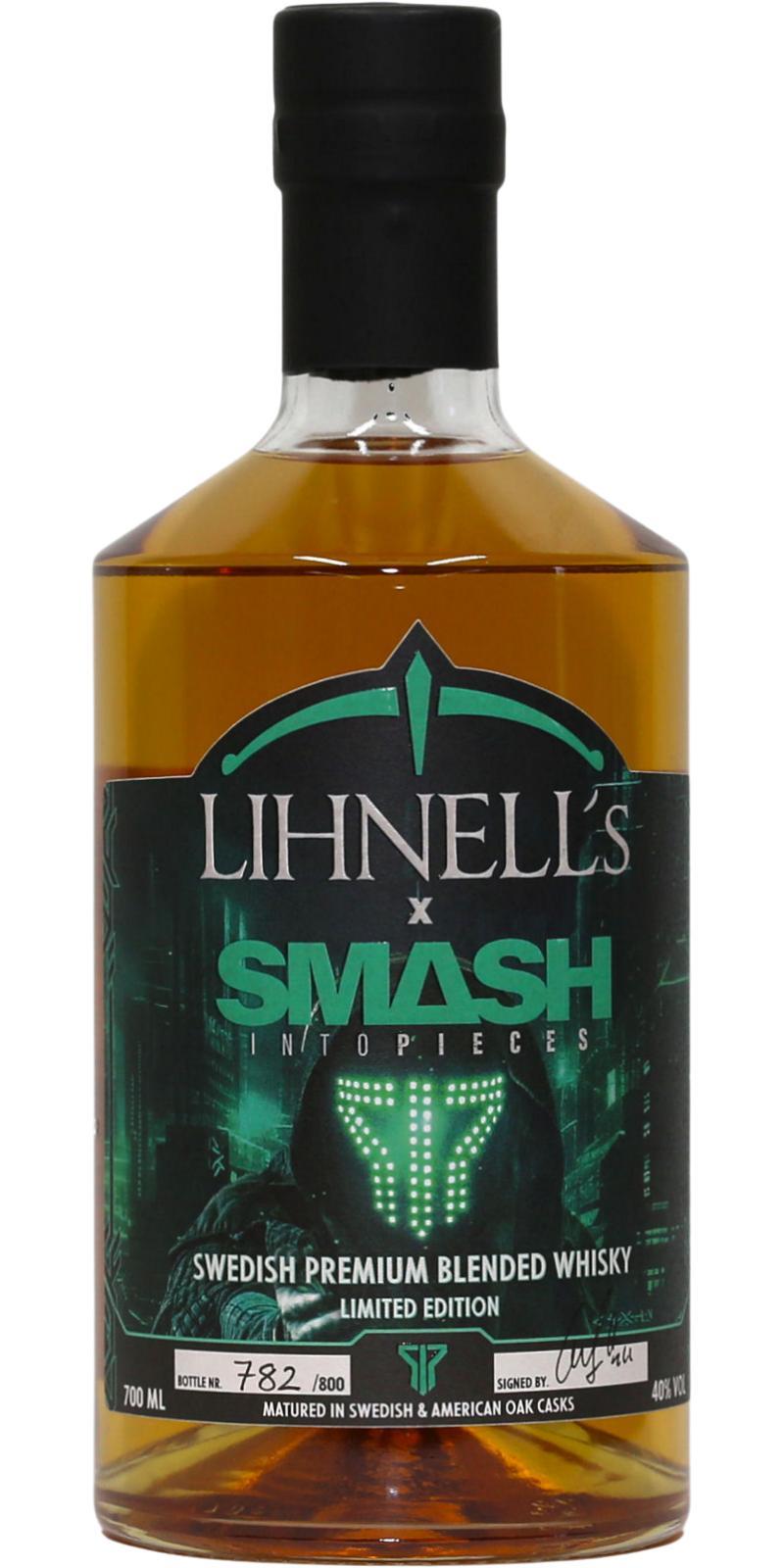 Lihnell's x Smash Into Pieces  Swedish Premium Blended Whisky