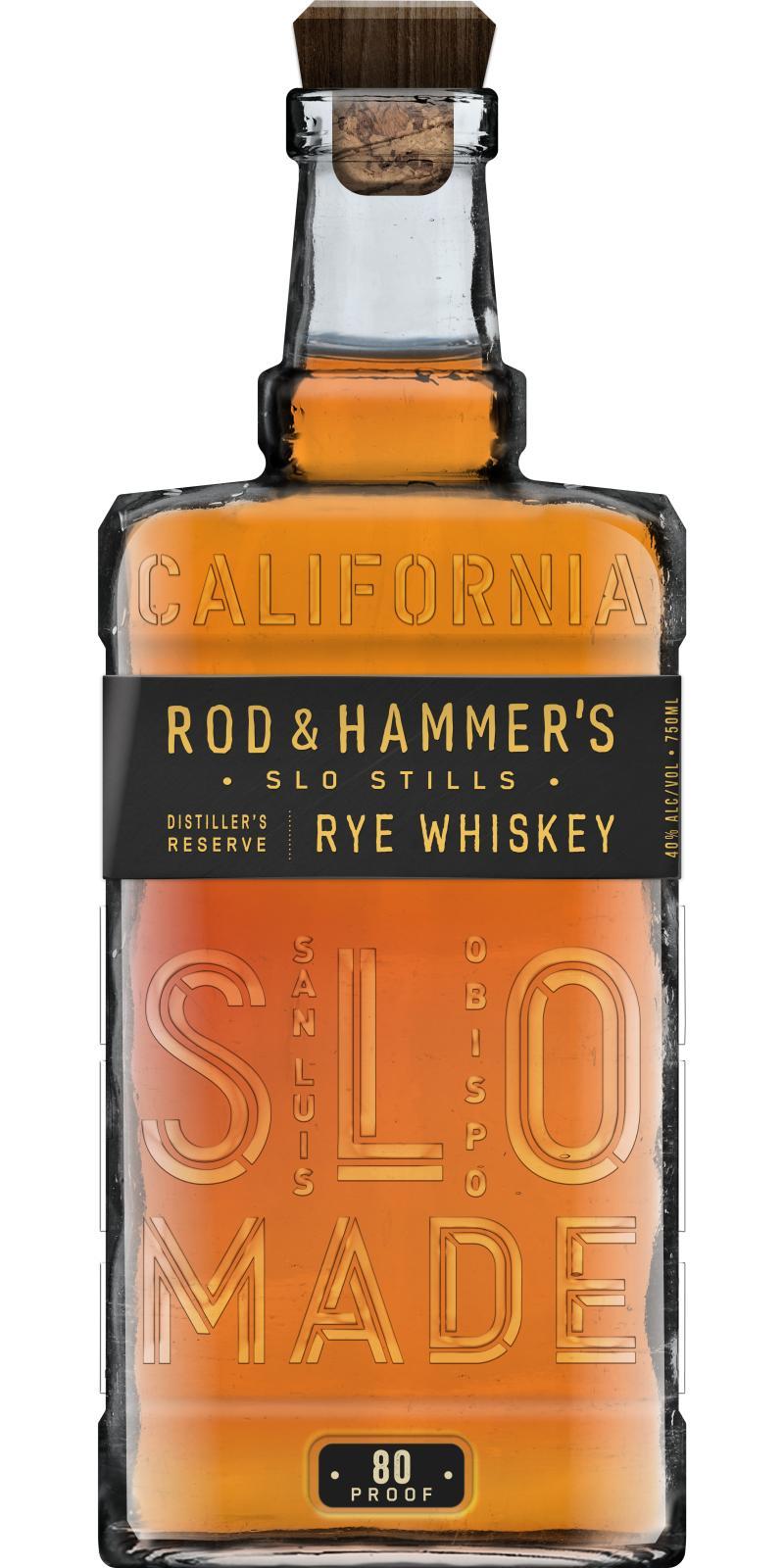 Rod & Hammer's Slo Still Rye Whiskey  Slo Made Distiller's Reserve