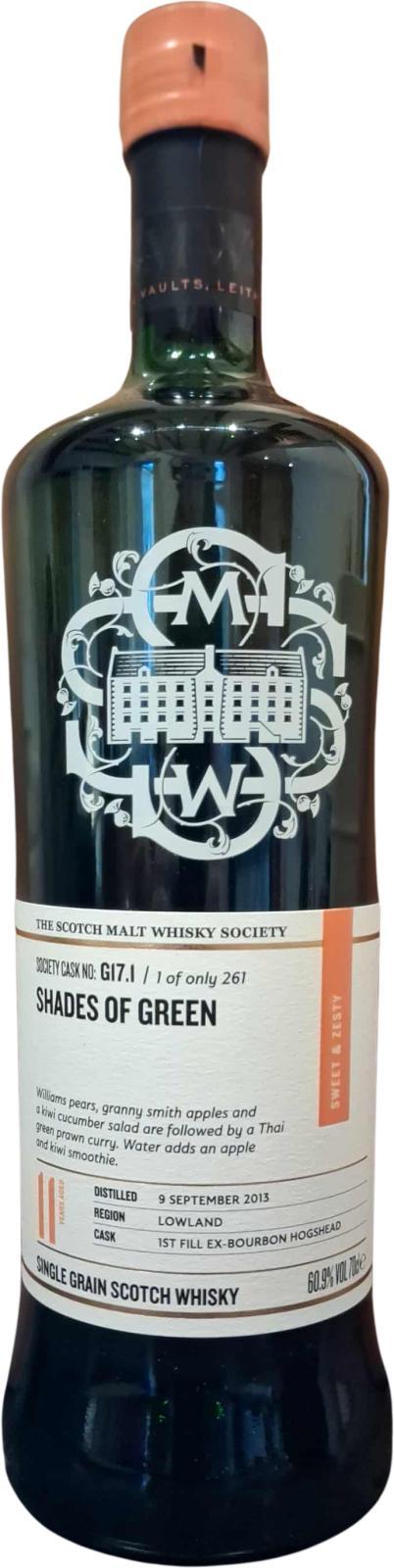 Starlaw 2013 SMWS G17.1  Shades of green