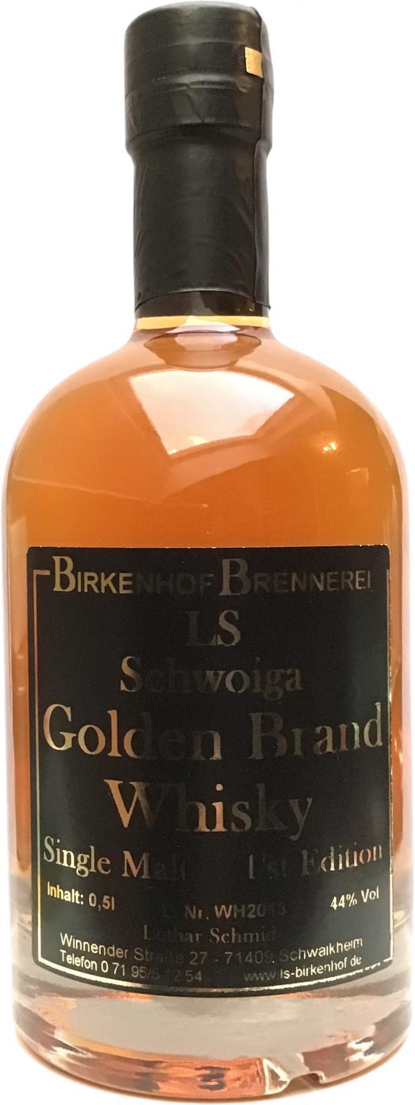 LS Schwoiga Golden Brand Whisky  1st Edition