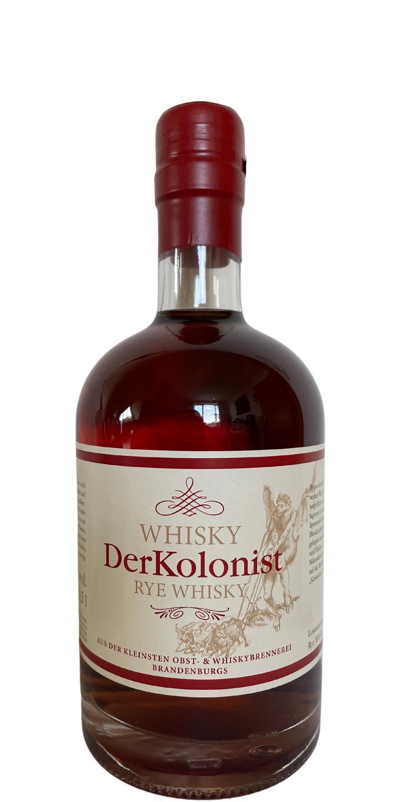 Der Kolonist Rye Whisky