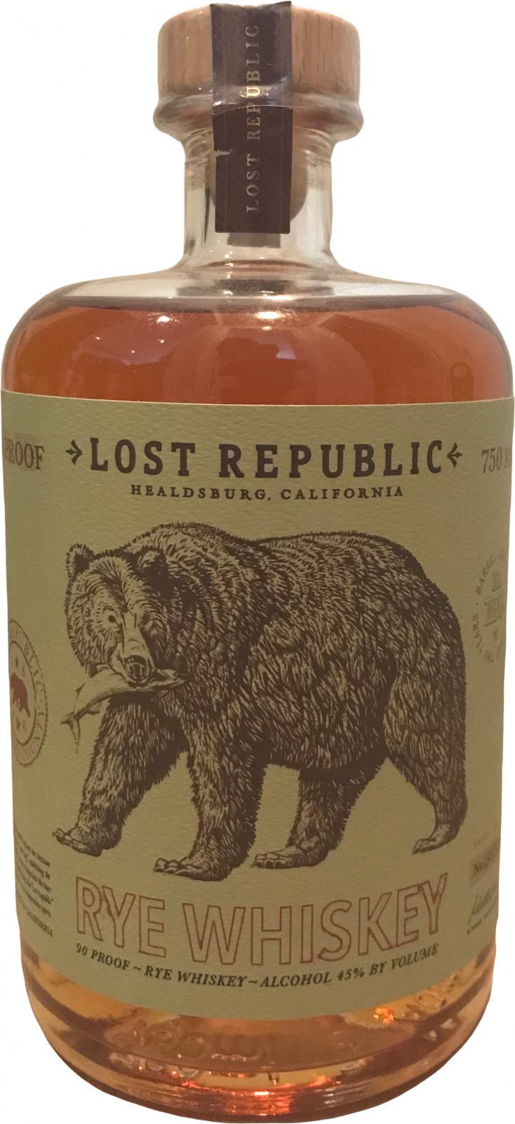 Lost Republic Rye Whiskey