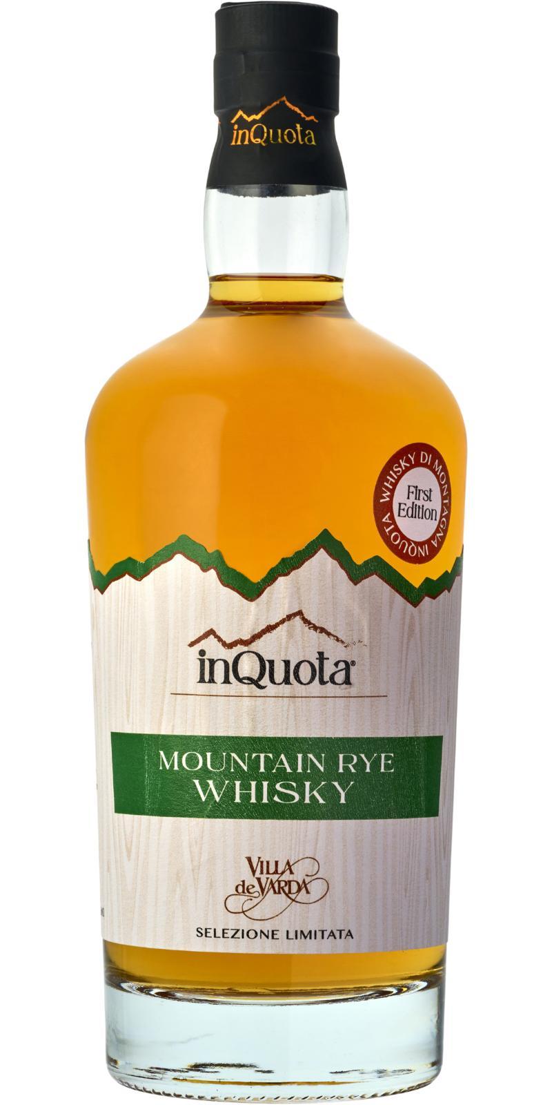 inQuota 2017  Mountain Rye Whisky - First Edition