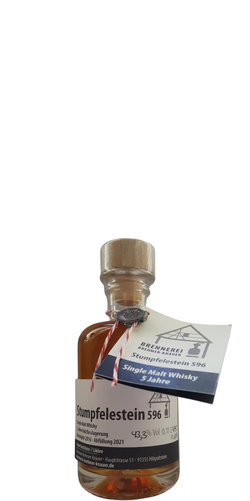 Brennerei Brehmer-Knauer 2016 Hiltpoltsteiner Stumpfelestein 596