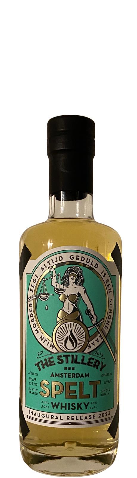 The Stillery Amsterdam Spelt Whisky Inaugural release 2023