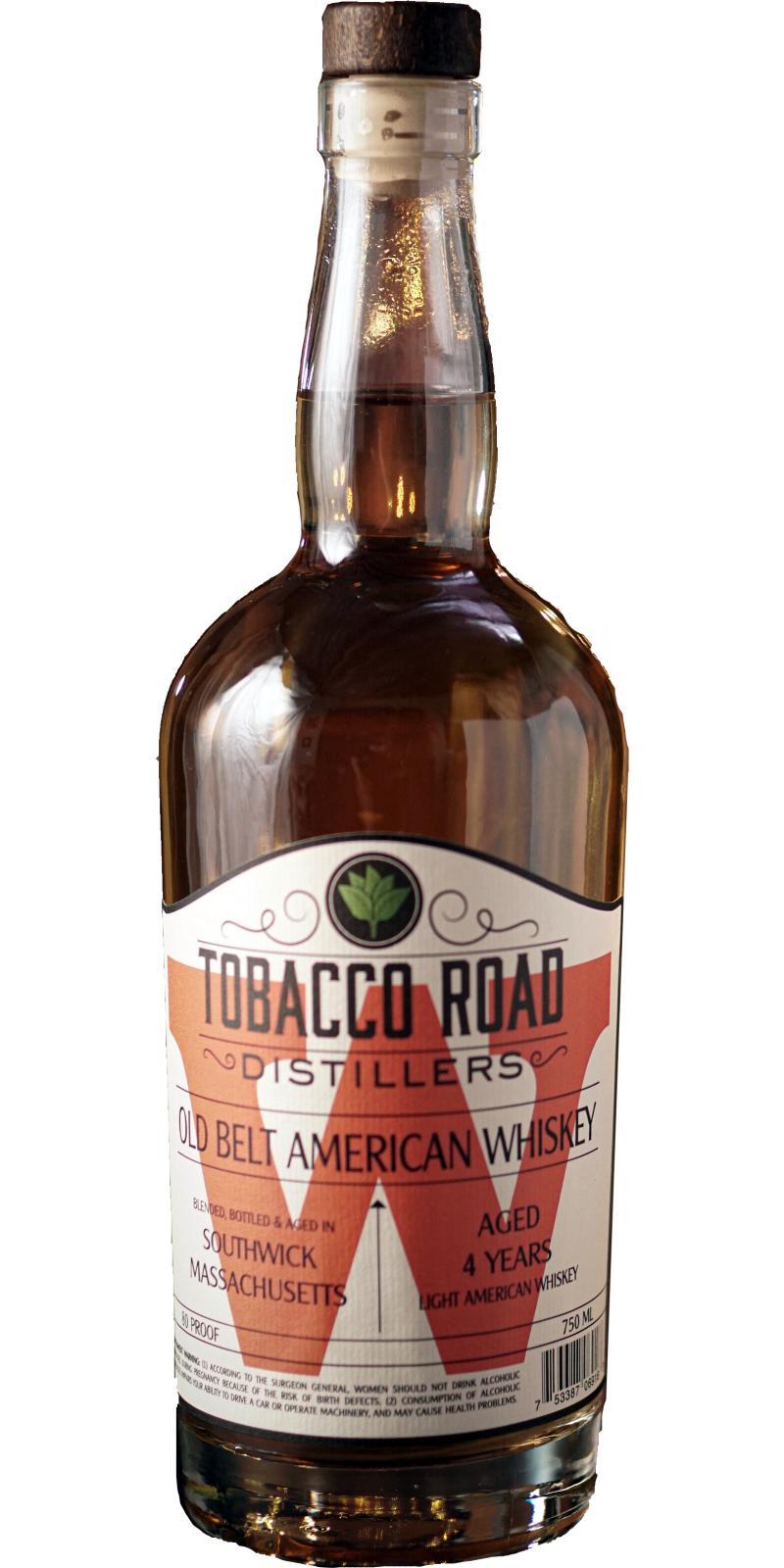 Tobacco Road 04-year-old  Old Belt American Whiskey