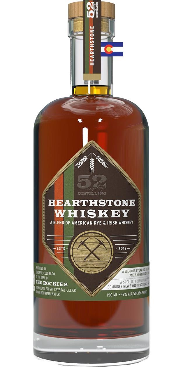 Hearthstone Whiskey  Blend of American Rye & Irish Whiskey