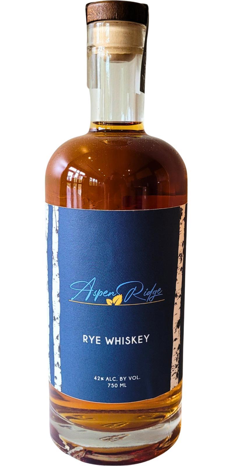 Aspen Ridge Rye Whiskey