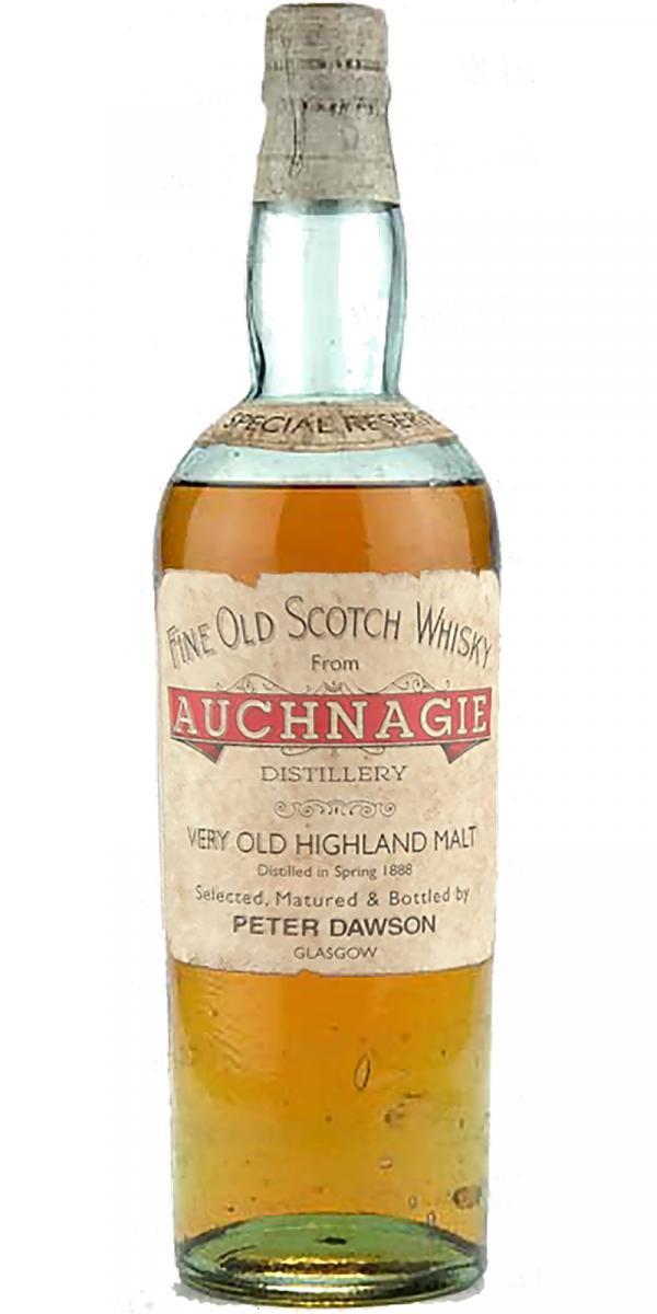 Auchnagie 1888  Very Old Highland Malt