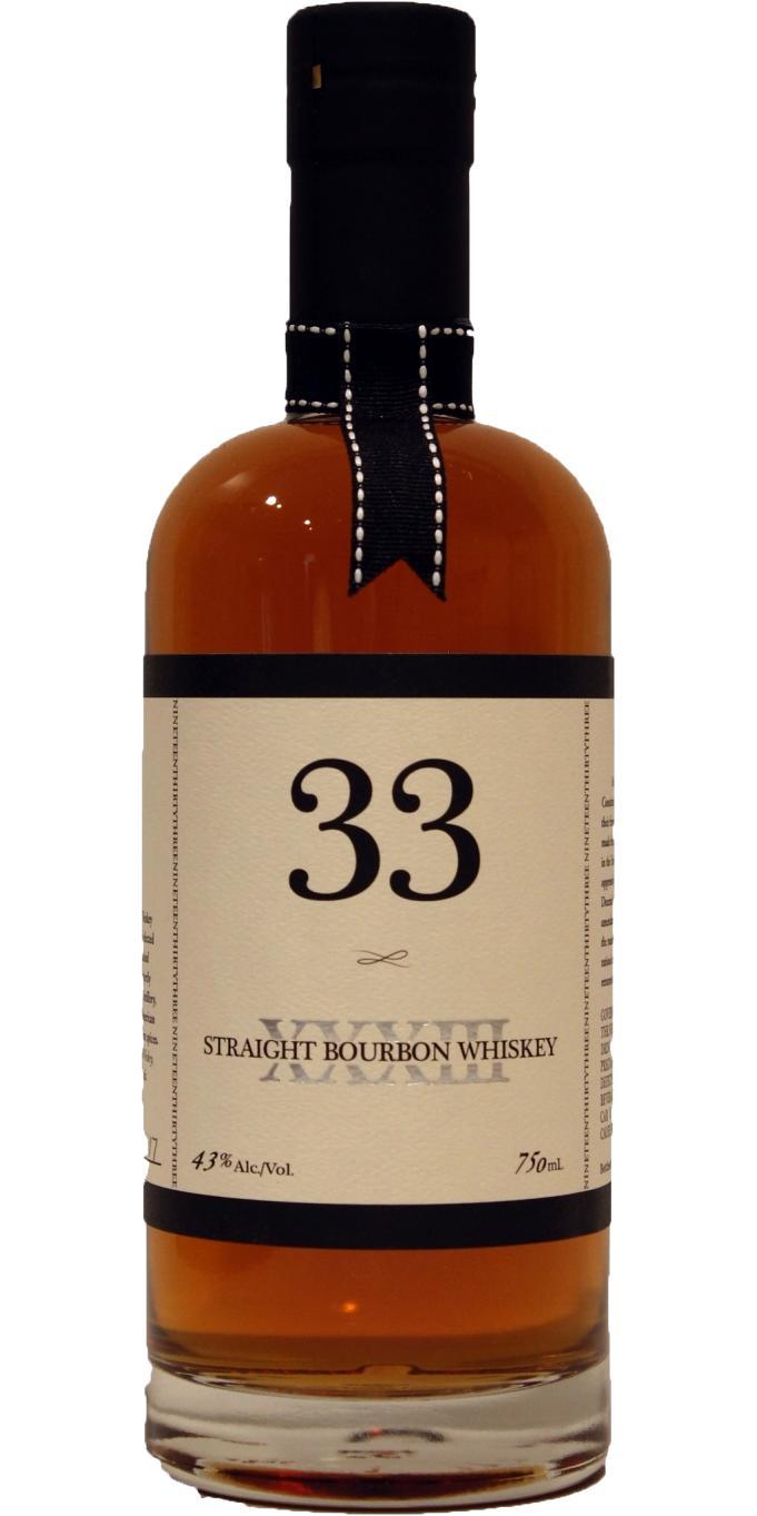 Cutler's 33 Straight Bourbon Whiskey