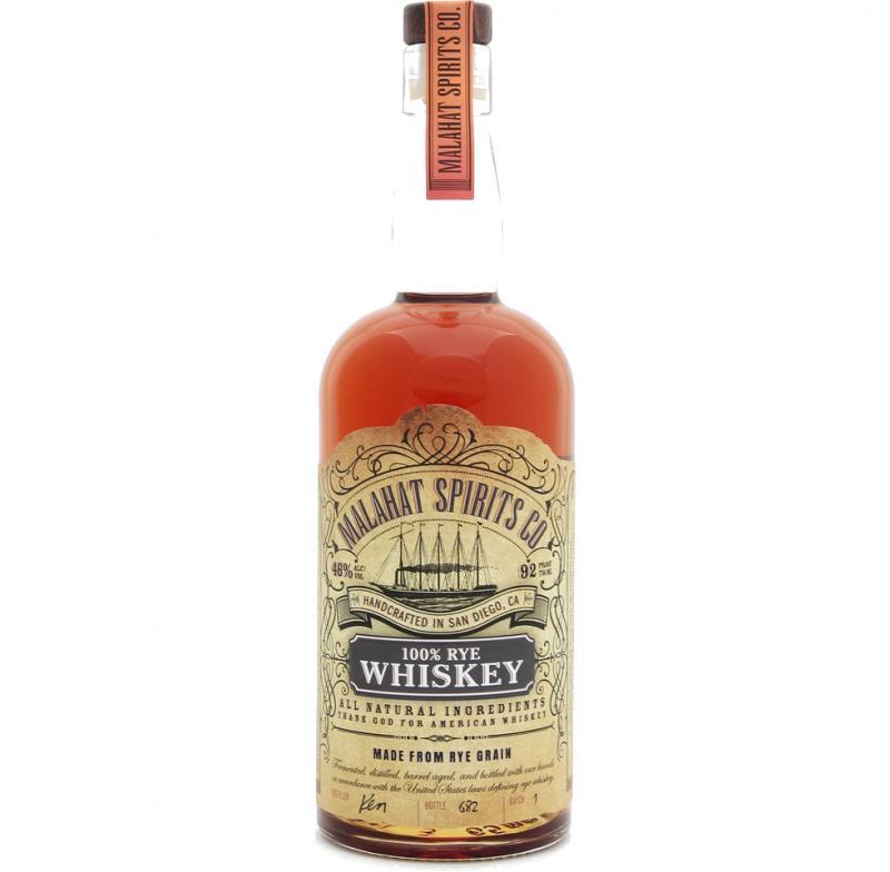 Malahat Spirits Co. 100% Rye Whiskey