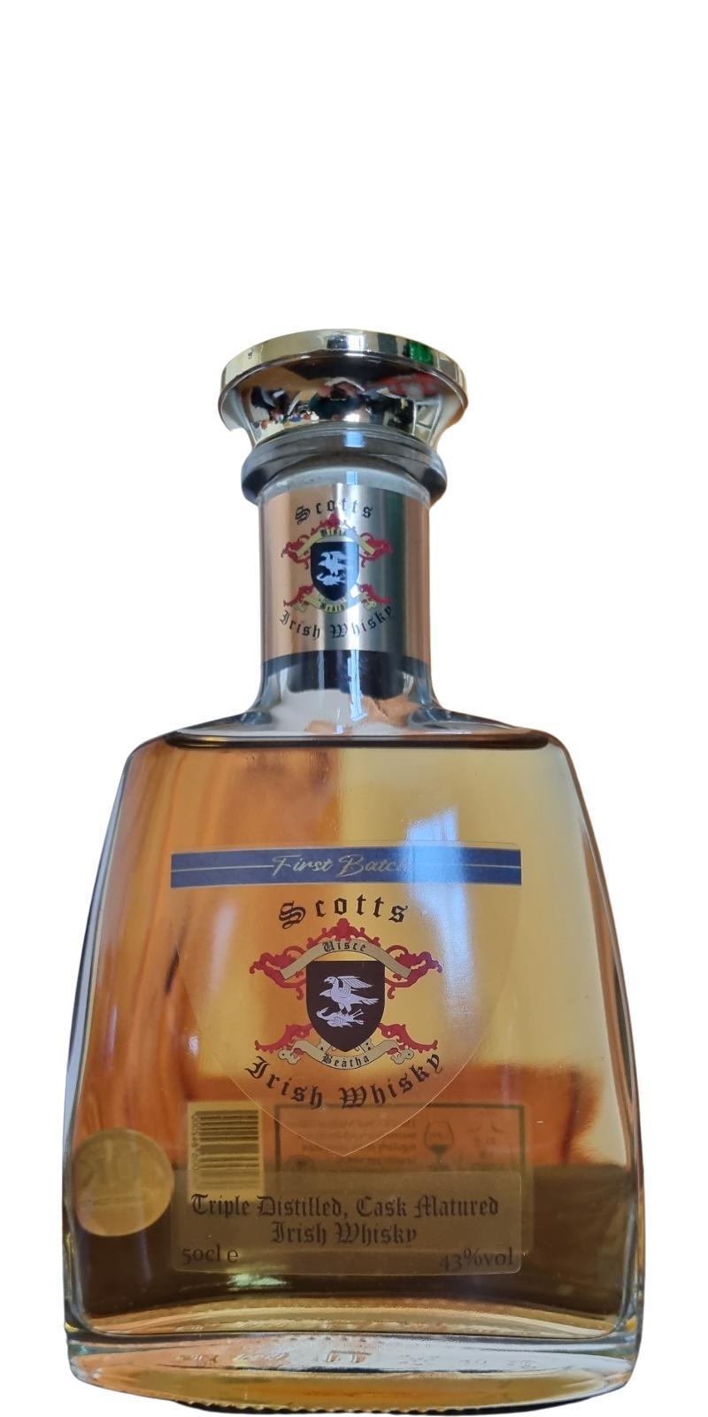 Scotts Irish Whisky First Batch  Limited Edition