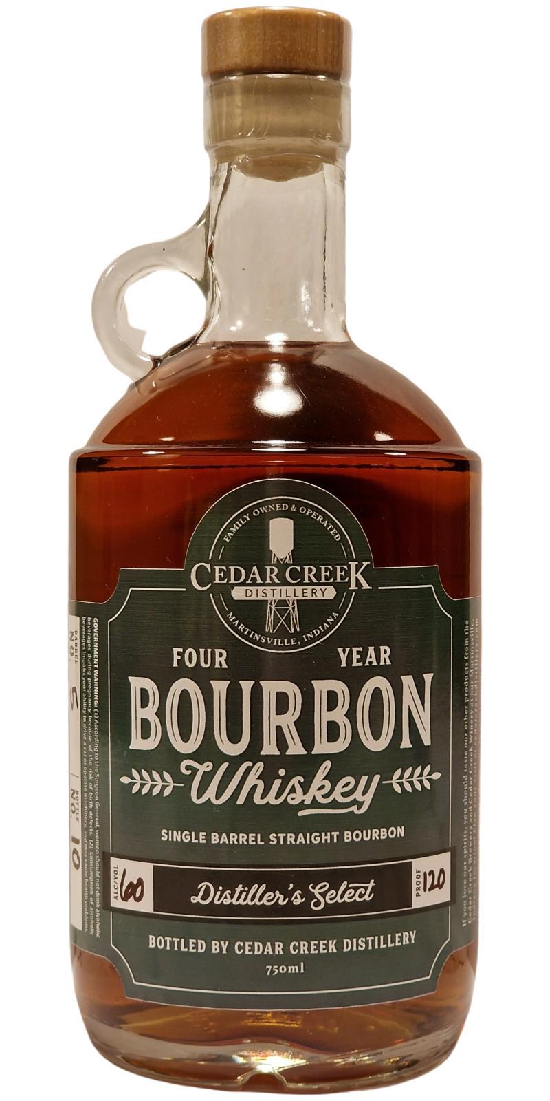Cedar Creek Four Year Bourbon Whiskey  Distiller's Select