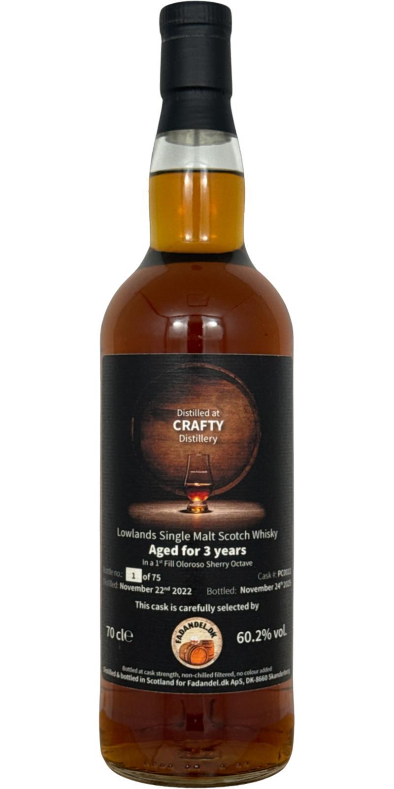 Crafty 2022 UD  Lowland Single Malt Scotch Whisky