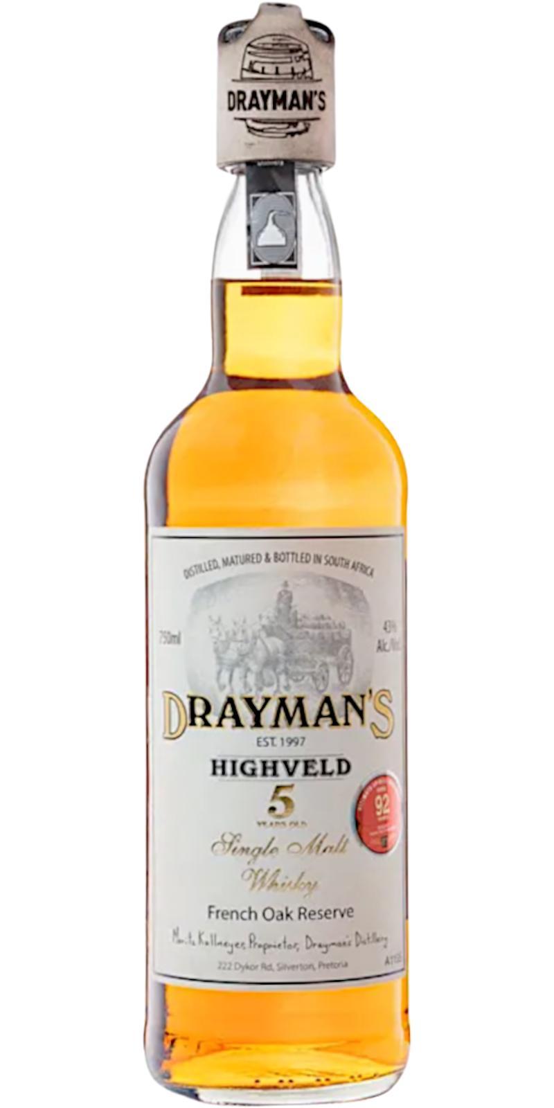 Drayman's 05-year-old  Highveld Single Malt