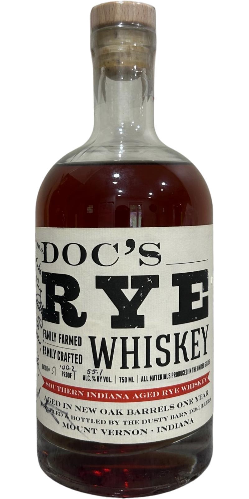 Doc's Rye Whiskey