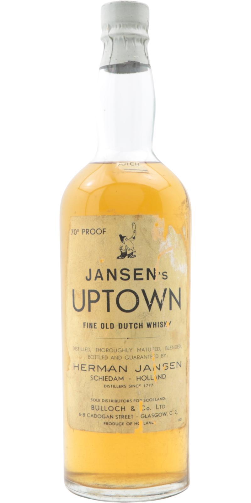 Jansen's Uptown Fine Old Dutch Whisky