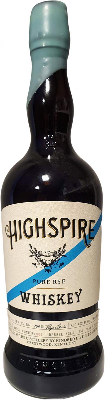 Highspire Pure Rye Whiskey