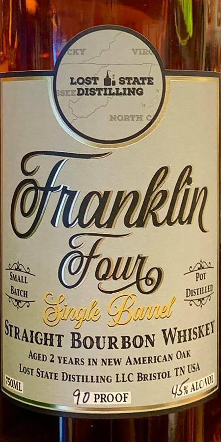 Franklin Four Straight Bourbon Whiskey  Single Barrel