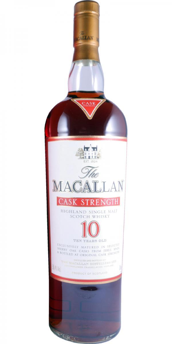Macallan 10-year-old  Cask Strength