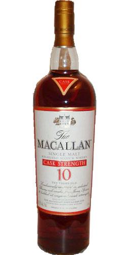 Macallan 10-year-old  Cask Strength