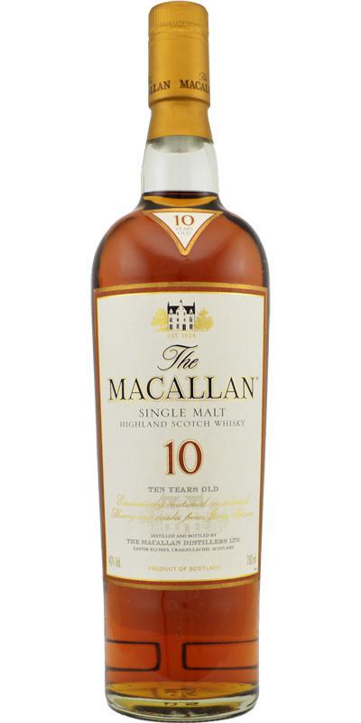 Macallan 10-year-old  Sherry Oak