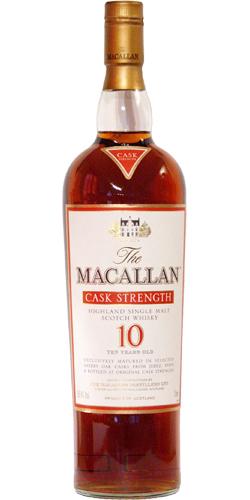 Macallan 10-year-old  Cask Strength
