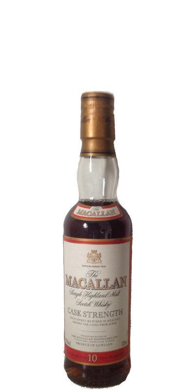 Macallan 10-year-old  Cask Strength