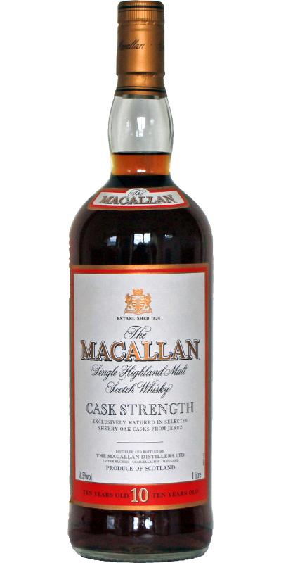 Macallan 10-year-old  Cask Strength