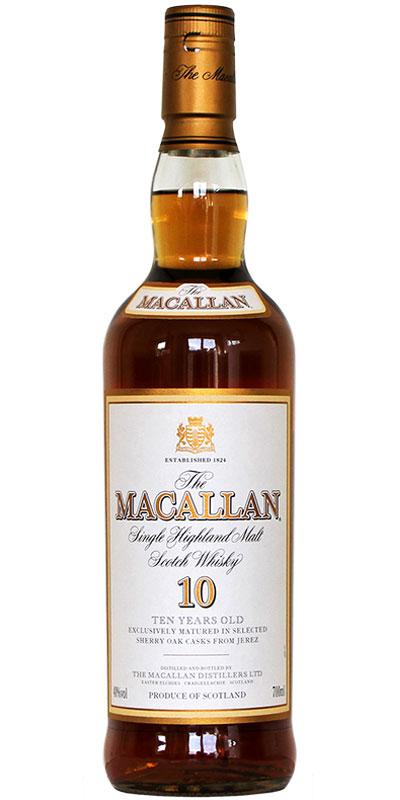 Macallan 10-year-old  Old Bottle Shape