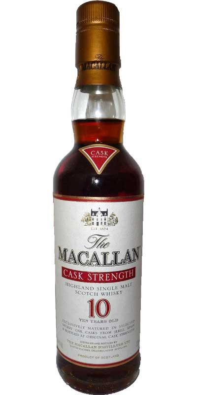 Macallan 10-year-old  Cask Strength