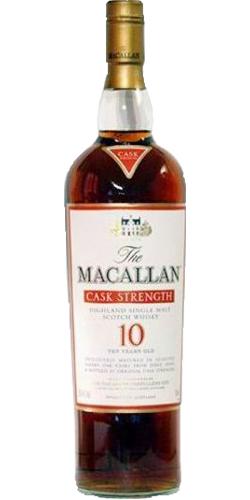 Macallan 10-year-old  Cask Strength